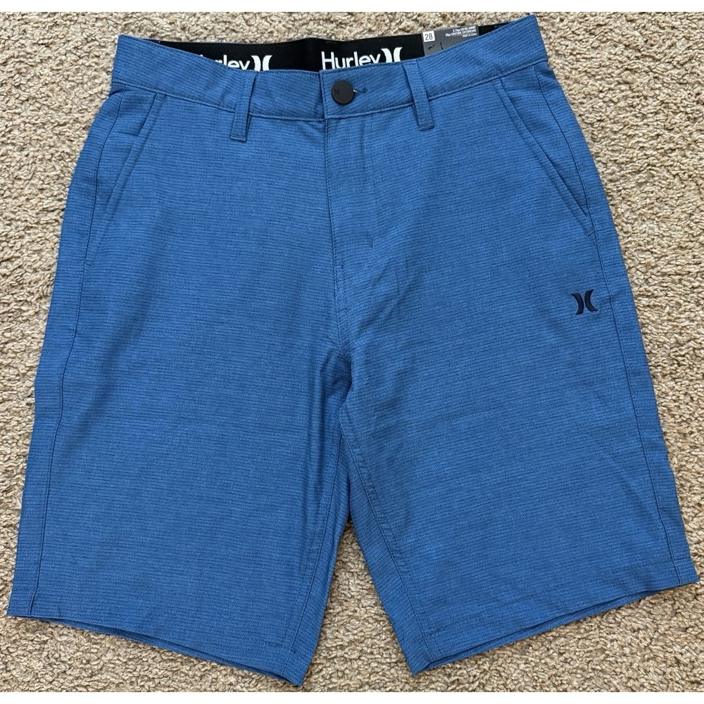 Hurley Mens Venture Hybrid Walk Short Sea View‎ Blue Size 28 Brand New